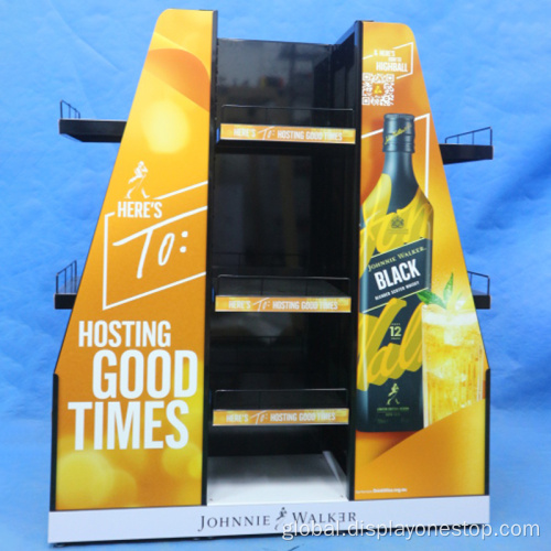 High-End Auto Softdrink Display Rack Point of sale wine display Supplier